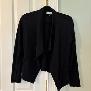 Caslon Black Open Front Cardigan XS